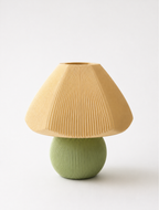 Mushroom Green Beige Table Lamp