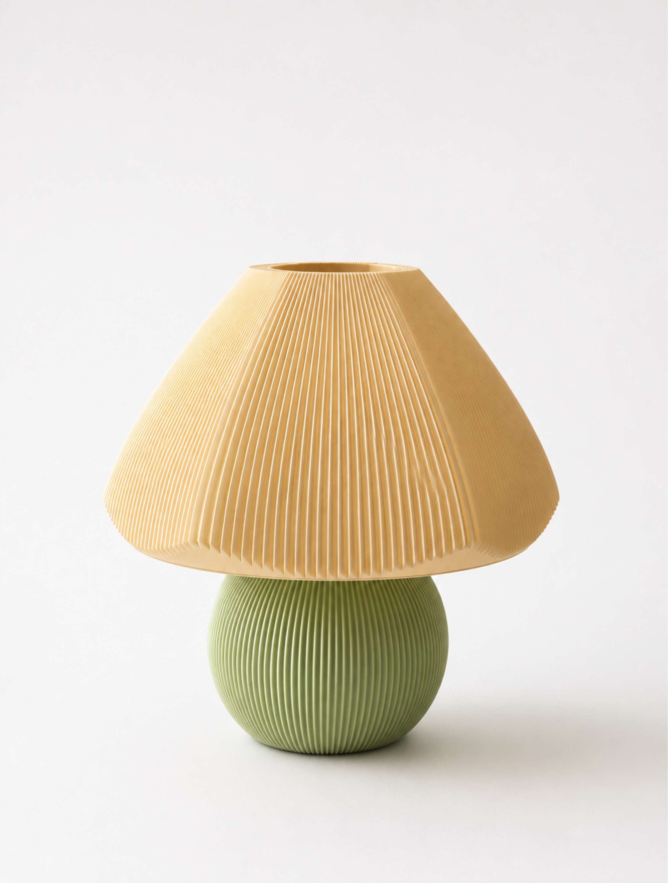 Mushroom Green Beige Table Lamp