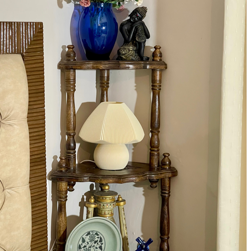 Mushroom Full Light Beige Lamp