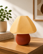 Mushroom Beige & Brown Lamp