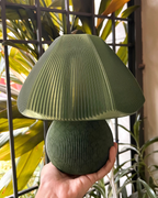 Mushroom Olive Green Table Lamp